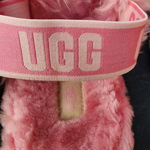 UGG FLUFF SUGAR SANDALS (PINK -Size: 11) - Picture 6 of 9